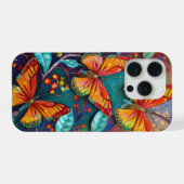 Flügel in Flammen, Spätsommer Schmetterlinge iPhone Hülle (Rückseite (Horizontal))