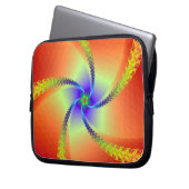 Flügel in Rot und Gelb Laptopschutzhülle (Vorderseite Links)