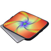 Flügel in Rot und Gelb Laptopschutzhülle (Vorne Knopf)