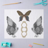 Flügel-Kram-Zeitschrift Decoupage Blatt Seidenpapier (Basteln)