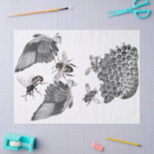 Flügel-Kram-Zeitschriften-Elemente Decoupage Blatt Seidenpapier (Basteln)