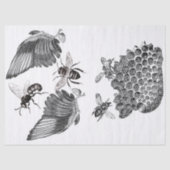 Flügel-Kram-Zeitschriften-Elemente Decoupage Blatt Seidenpapier (Vorderseite)