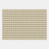 Flügel mit dunkelgrünem Feststoff Geschenkpapier Set (Vorderseite 3)