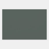 Flügel mit dunkelgrünem Feststoff Geschenkpapier Set (Vorderseite 2)