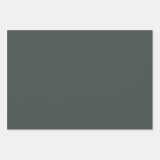 Flügel mit dunkelgrünem Feststoff Geschenkpapier Set (Vorderseite 2)