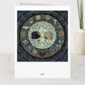 Flügel mit religiösen Symbolen Karte (Rückseite)