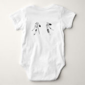 Flügel mögen Eagles, Baby Strampler (Rückseite)