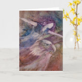 Flügel mögen Eagles-Gruß-Karte Karte (Gelbe Blume)