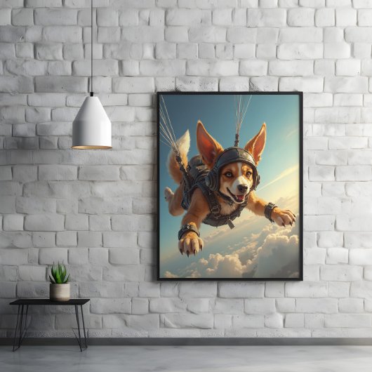 Flügel, Ohren und Schwänze im Flug Poster