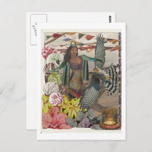 Flügel Postkarte (Vorne/Hinten)