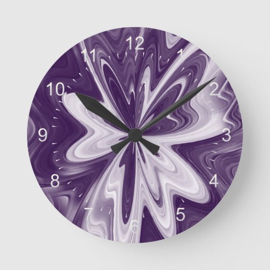 Flügel Runde Wanduhr (Vorderseite)