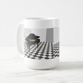 Flügel u. Fliesenboden: Modell 3D: Kaffeetasse (Vorderseite Links)