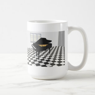 Flügel u. Fliesenboden: Modell 3D: Kaffeetasse