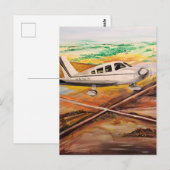 Flügel über Kansas Postkarte (Vorne/Hinten)