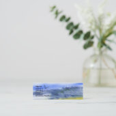 Flügel über Wasser | Mini Visitenkarte (Stehend Vorderseite)