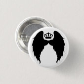 Flügel und Kronen-Flair Button (Vorne & Hinten)