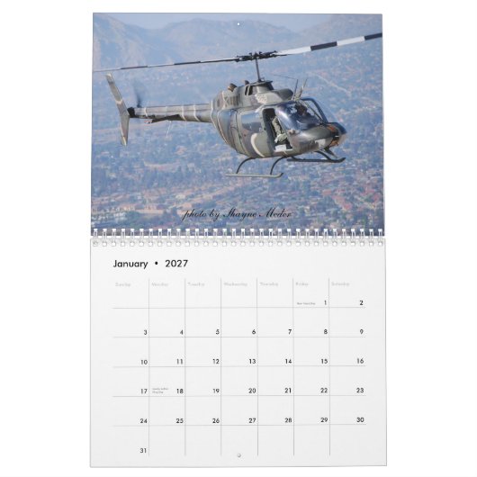 Flügel-und Rotor-Luft-Museum Kalender (Jan 2027)