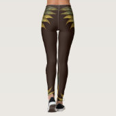 Flügel und Sonnenblumen Leggings (Rückseite)