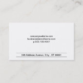 Flügel Visitenkarte (Rückseite)