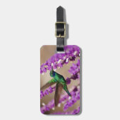 Flügel von Glauben-Funkeln Violett-Ohren Kolibri Gepäckanhänger (Vorderseite vertikal)