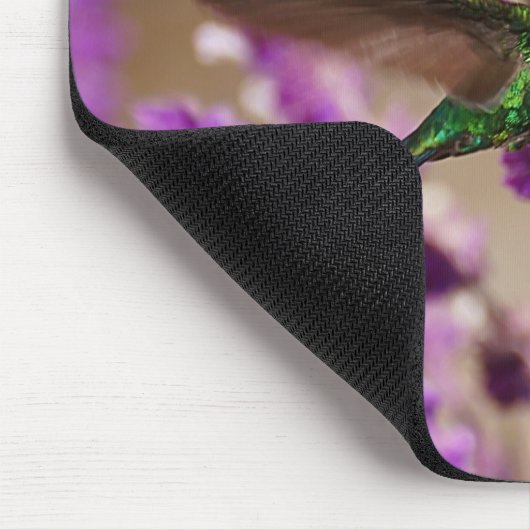 Flügel von Glauben-Funkeln Violett-Ohren Kolibri Mousepad (Ecke)
