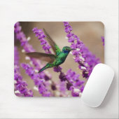 Flügel von Glauben-Funkeln Violett-Ohren Kolibri Mousepad (Mit Mouse)
