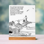 Flügel wie Adler Christliche Inspiration Acrylschild (Neutral)