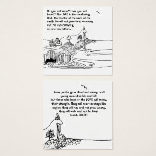 Flügel wie Adler Christliche Notecard