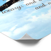 Flügel wie Adler, Isaiah 40:31 Christliche Bibel Poster (Ecke)