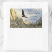 Flügel wie Adler Isaiah 4o:31 Rechteckiger Aufkleber (Tasche)