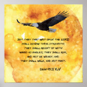 Flügel wie Adler Poster (Vorne)