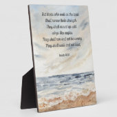 Flügel wie Eagles Isaiah Bible Verse Desk Art 8x10 Fotoplatte (Seite)