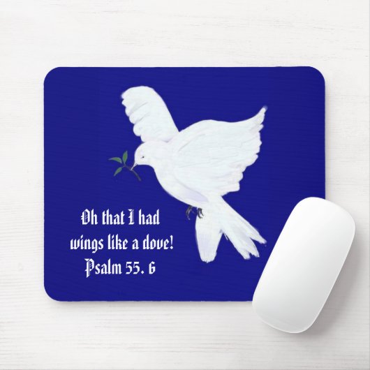 Flügel wie ein Taube-Bibel Zitat Mousepad (Mit Mouse)