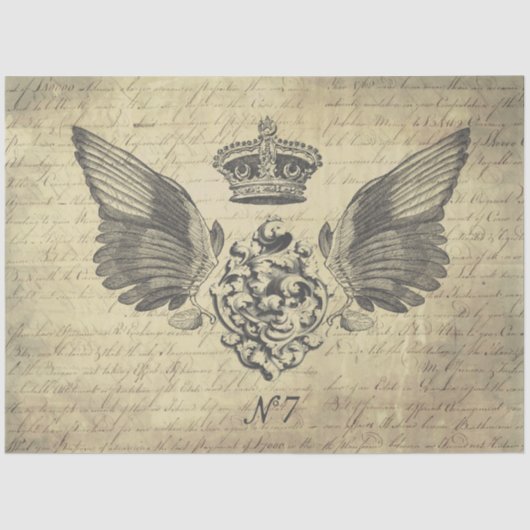 Flügel-Zwirnpapier Seidenpapier (Vorderseite)