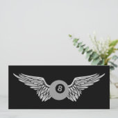 Flügelachtball Einladung (Stehend Vorderseite)