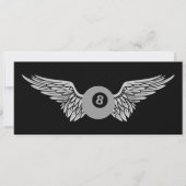 Flügelachtball Einladung (Vorderseite)