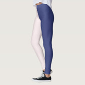 Flügelblaue und rosa vertikale Farbblöcke Leggings (Links)