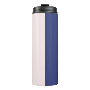 Flügelblaue und rosa vertikale Farbblöcke Thermosbecher