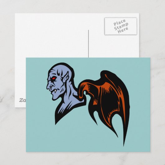 Flügeldämon Postkarte (Vorne/Hinten)