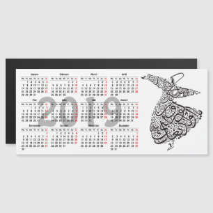 Flügeldernde Dervish 2019 Kalender Magneteinladung
