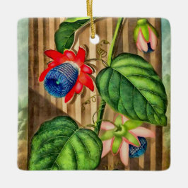 Flügeldrachen-Passion-Blume-Tempel der Flora - Wei Keramikornament