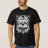 Flügeldrachen-Sensenmann-Skulls - Dunkelgotische T T-Shirt (Vorderseite)