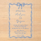 Flügeldrachendoodles Acryleinladungen (Vorderseite)