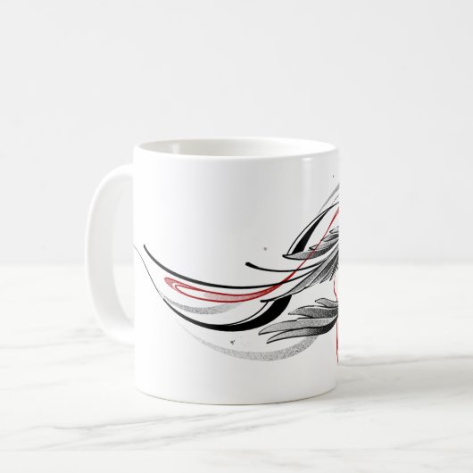 Flügeldrachengeschenk für eine einzigartige Tasse (Vorderseite Links)