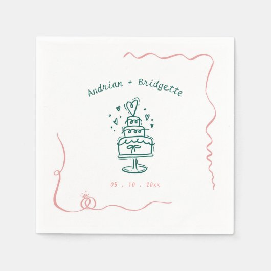 Flügeldrachenheftung Serviette (Vorderseite)