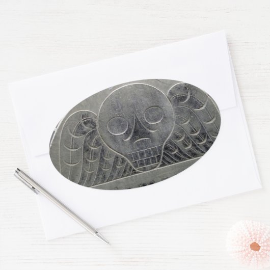 Flügeldrachenkleber Ovaler Aufkleber (Umschlag)