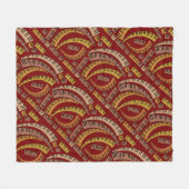 Flügeldrachenleder Fleecedecke (Vorderseite (Horizontal))