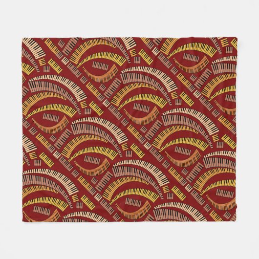 Flügeldrachenleder Fleecedecke (Vorderseite (Horizontal))