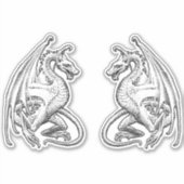 Flügeldragons Vinyl Stickers Aufkleber (Vorderseite)