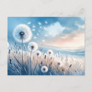 Flügeldraht im Wind Postkarte